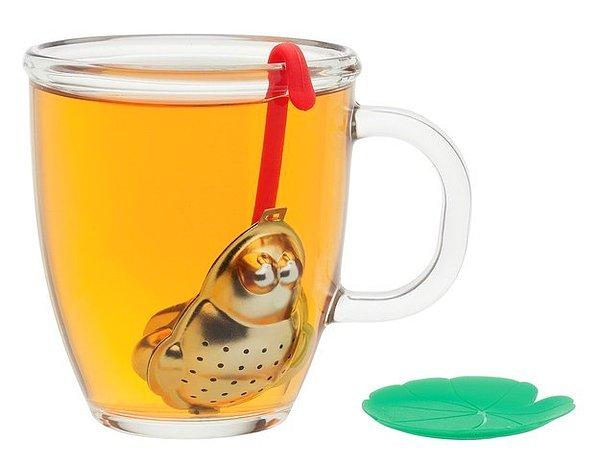19. Çayınızı süzmek için kurbağa kullanın