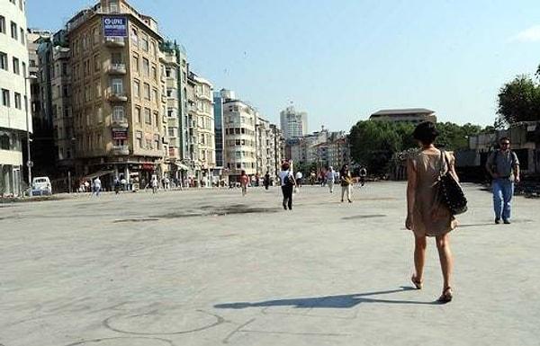 Bir de Taksim Meydanı'nın rahatlığına bakın: