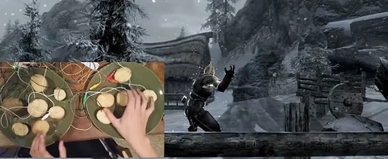 Patatesten Klavye ve Mouse Yapıp Skyrim Oynayan Çılgın Adam