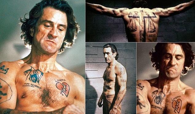 6. Robert De Niro's tattoos in Scorsese's "Cape Fear."