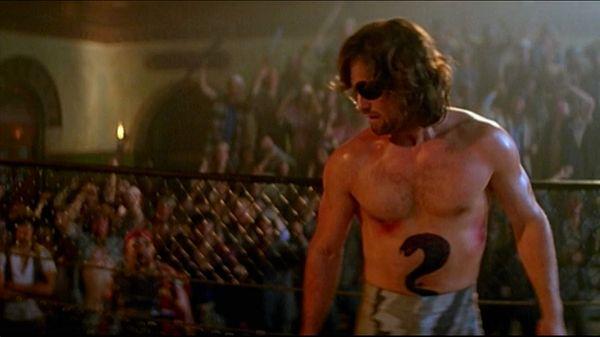 14. Kurt Russell's iconic snake tattoo in "Escape from New York."