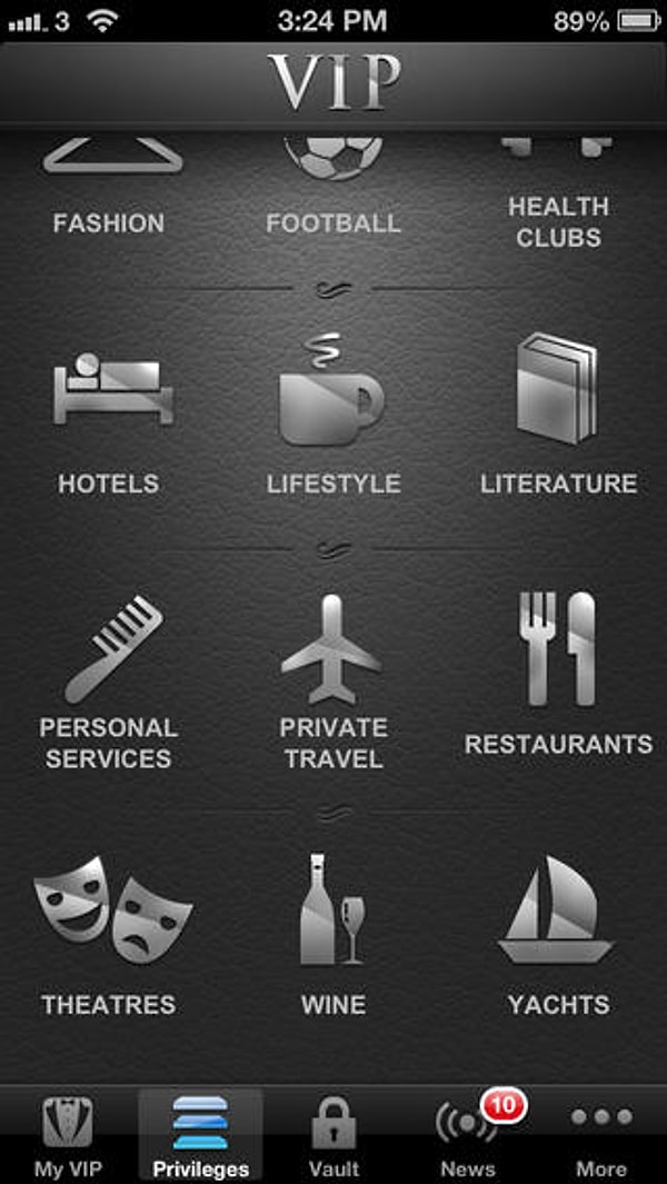 3. Приложение VIP Black