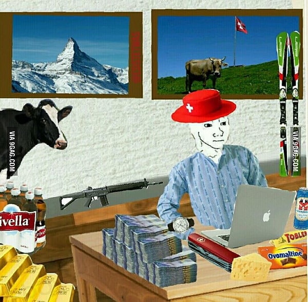 5. "Что приходит на ум моим знакомым, когда я говорю, что я швейцарец"