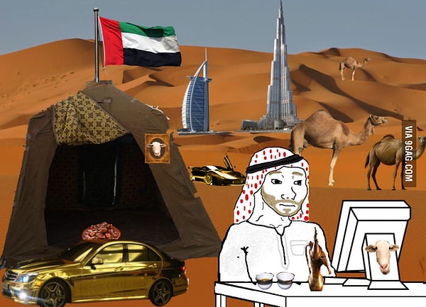 10. "Что приходит на ум моим знакомым, когда я говорю, что я из ОАЭ"