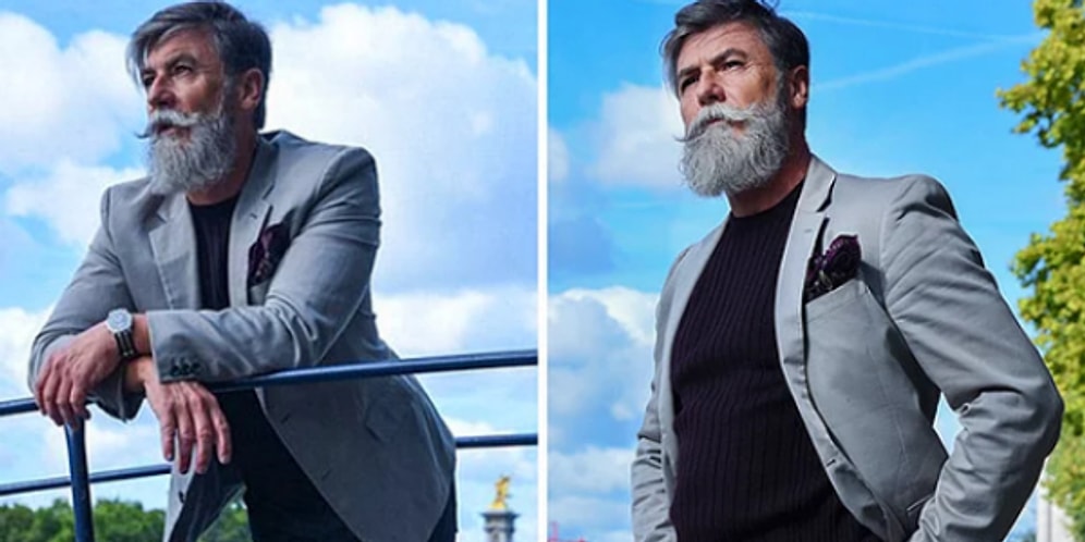 60 Yaşındaki Adam Bıyık Bıraktı, Moda Dünyasının Aranan Modeli Oldu!