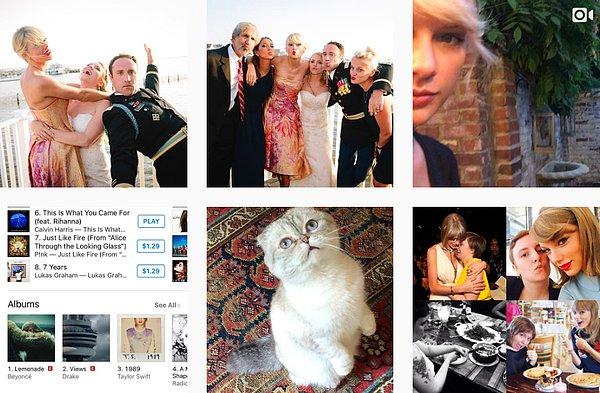 3. Taylor Swift (@taylorswift) - 81.4 milyon takipçi