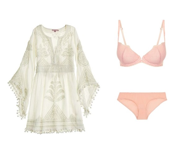 1. Невеста в стиле бохо нуждается в нейтральном белье