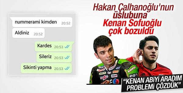 10. Kenan Sofuoğlu ve Hakan Çalhanoğlu arasında bir whatsapp krizi yaşanmıştı ama bu durum Milliyet Spor Ödülleri gecesinde tatlıya bağlanmış ve beraber poz vermişlerdi.