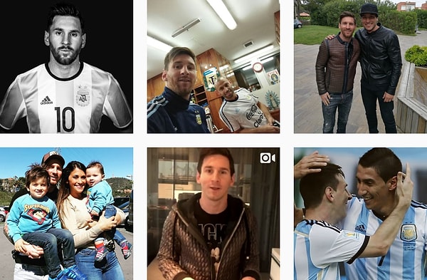 19. Leo Messi (@leomessi) - 44.9 миллионов подписчиков.