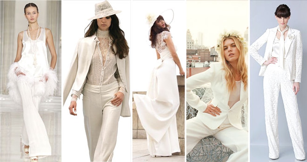 Alışılmışın Bir Tık Dışına Çıkıyoruz: Karşınızda Pantolonlu 20 Gelinlik Modeli