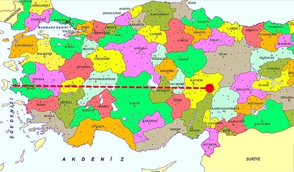 8. Adana İzmir'in Çoğundan Daha Kuzeyde!