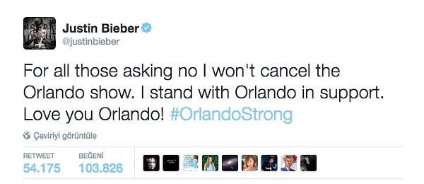 Konserin ardından, Orlando şovunu iptal edeceğine dair çıkan söylentileri yalanladı.