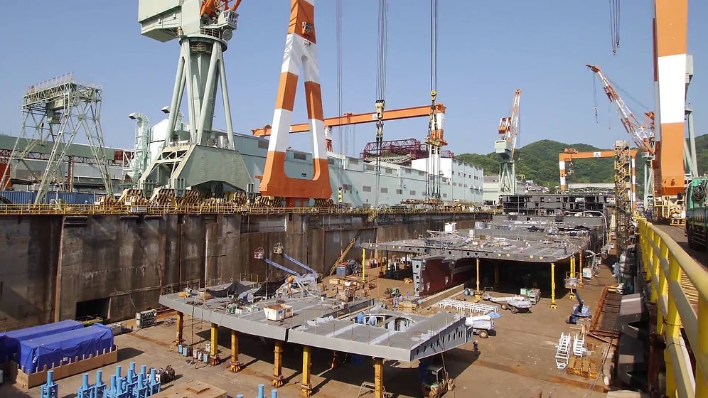 Dozer İzlemek Nereye Kadar? Timelapse Görüntülerle Muazzam Cruise Gemisi İnşaatı