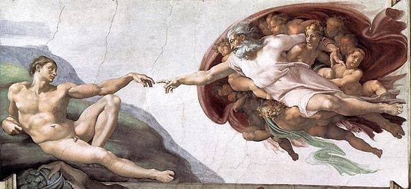1. Michelangelo-Adem'in Yaratılışı