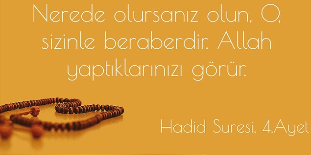 Hadid Suresi, 4. Ayet!