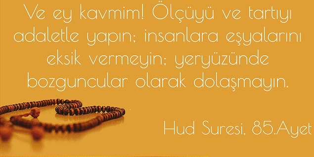 Hud Suresi, 85. Ayet!