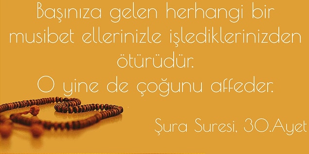 Şura Suresi, 30. Ayet!