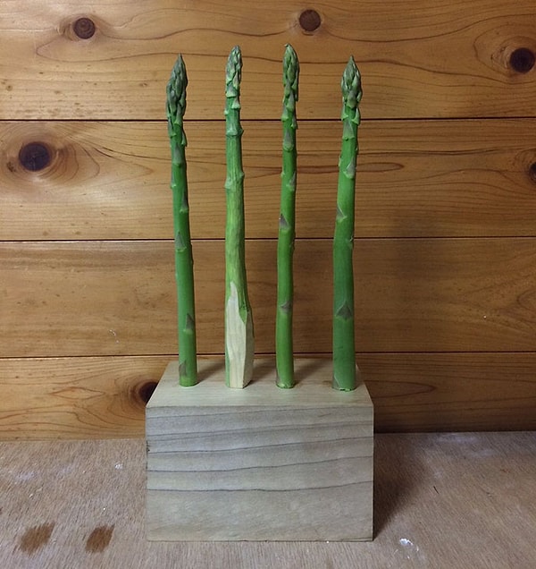 12. Спаржа на фото выглядит более натуральной спаржой, чем в реальной жизни 😂