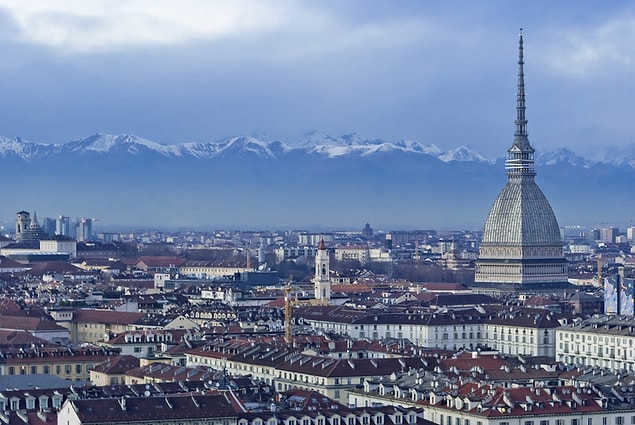 31. Turin is like a black mole in the middle of the country.