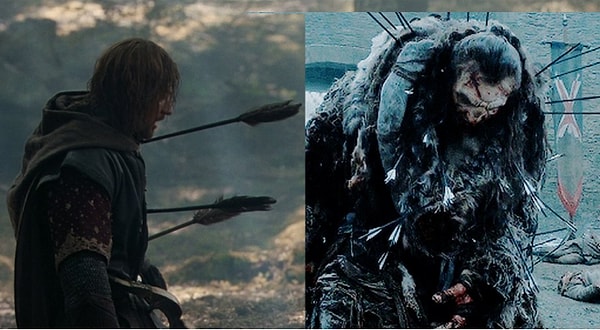 4. Бывший враг принимает благородную смерть от стрел, шквалом сыплющихся на его грудь