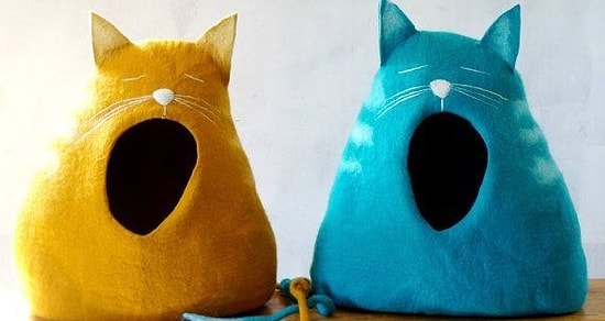 12 стильных кошачьих домиков и подстилок: порадуй своего любимца