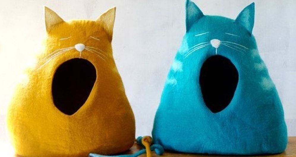 12 стильных кошачьих домиков и подстилок: порадуй своего любимца