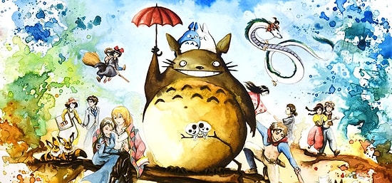 Акварельные рисунки персонажей Studio Ghibli от Луизы Терье