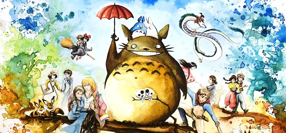 Акварельные рисунки персонажей Studio Ghibli от Луизы Терье