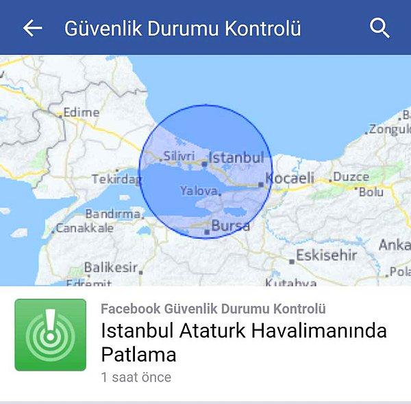 Facebook, Güvenlik Kontrolü uygulamasını İstanbul için devreye soktu