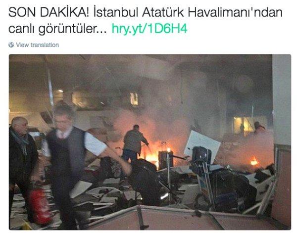 Benzer dezenformasyonlar İstanbul Atatürk Havalimanı saldırısında da yapılmıştı. Bu fotoğraf Brüksel patlamasından, yani bugüne ait değil.