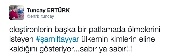 Sabır diliyorlardı.