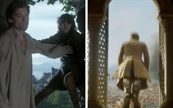 5. Cersei ile Jaime'yi basan Bran Stark'ın düşüşünü hatırladınız mı?