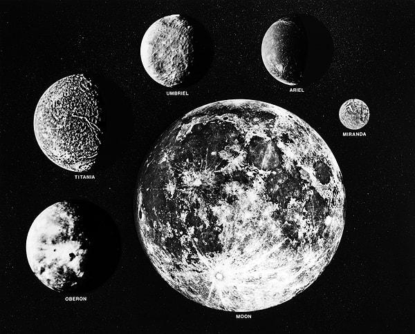 16. Uranüs gezegenin bilinen 27 adet uydusu vardır ve bu uyduların isimleri Shakespeare ve Alexander Pope’un eserlerindeki kadın ve peri isimlerinden seçilmiştir.