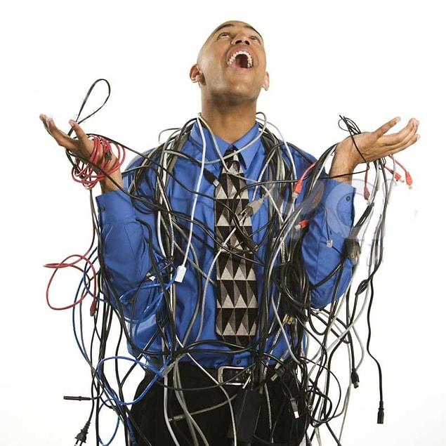 7. Tangled wires.