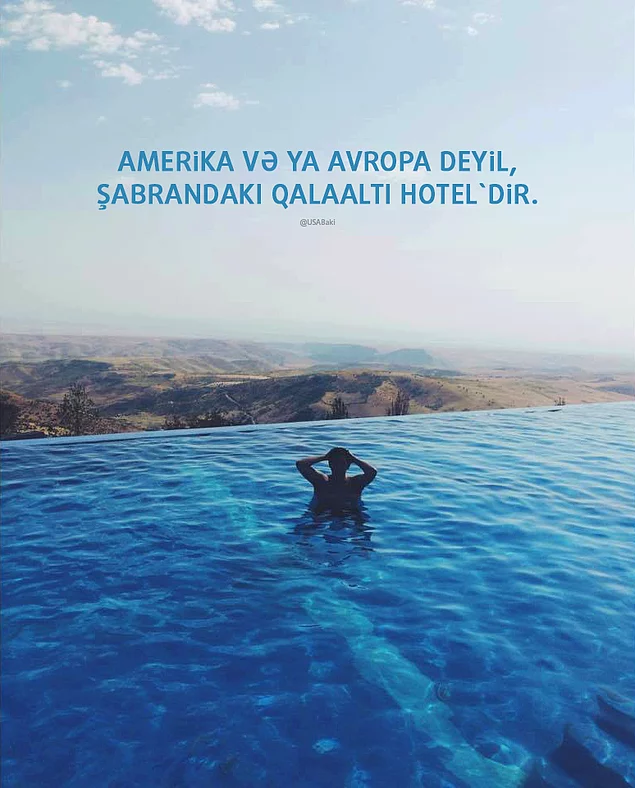 9. Şu ünlü havuzu bir çoğunuz görmüşsünüzdür. Ha, işte o havuzdan Azerbaycanda da var :)