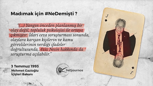 Mehmet Gazioğlu - Dönemin İçişleri Bakanı