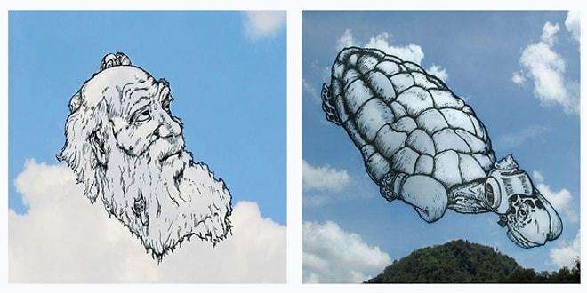 Çocukluğumuza Dönüyoruz: Bulutları Neye Benzetirse Üstlerine Onu Çizen Sanatçı!