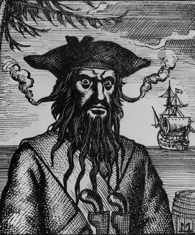 2. Edward Teach "Kara Sakal" (1680-1718)