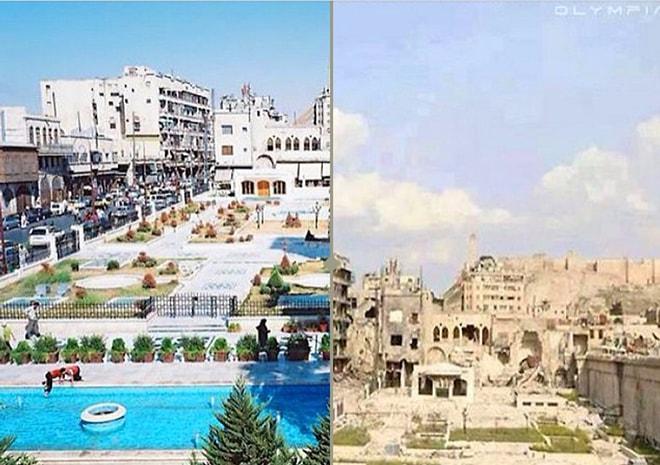 Suriye'deki Savaşın Halep Şehrini Yerle Bir Edişini Anlatan 30 Öncesi & Sonrası Fotoğraf