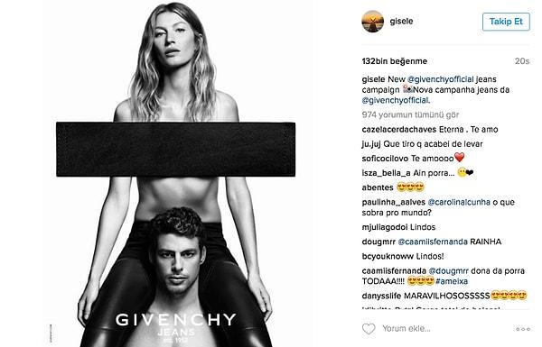 12. Instagram'ın sansürüne maruz kalmamak için Kim Kardashian'ın sık sık kullandığı bu siyah bant hem Givenchy'e hem de Gisele Bündchen'e ilham verdi.