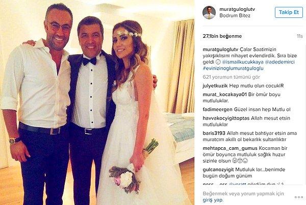 Düğüne hafta sonları ''Çalar Saat'' adlı programı sunan meslektaşı Murat Güloğlu da katıldı.