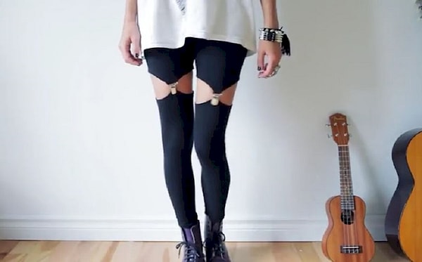 11. Сделайте леггинсы с подвязками