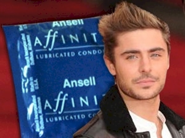 7. Зак Эфрон уронил презерватив на красной дорожке