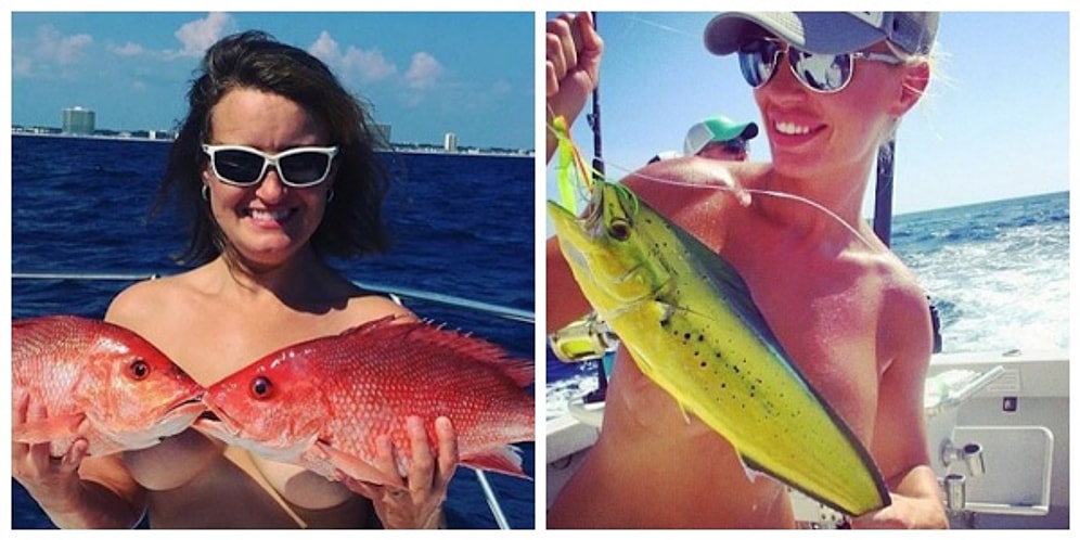 Yeni Sütyen Modasına Buyrun: Memelerini Yakaladıkları Balıklarla Kapatan 23 Kadın