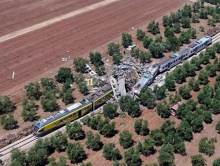 İtalya’da İki Tren Kafa Kafaya Çarpıştı: 25 Kişi Hayatını Kaybetti