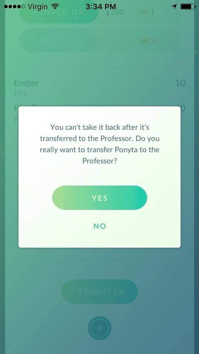 8. Stop stacking the same Pokémons. Give them to the Professor!