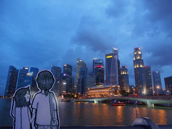 2. Потрясающий вид на небоскребы Сингапура из театра Эспланада