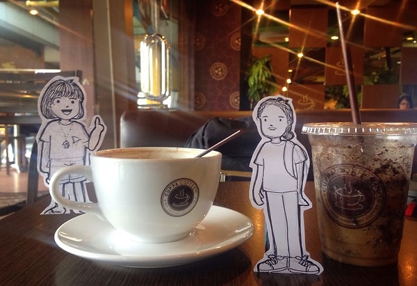 15. Первый дудл Абанга и Ненги в кофейне