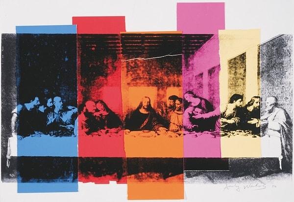 Bir diğeri ise Andy Warhol'un yine "Son Akşam Yemeği" ismini taşıyan çalışması.