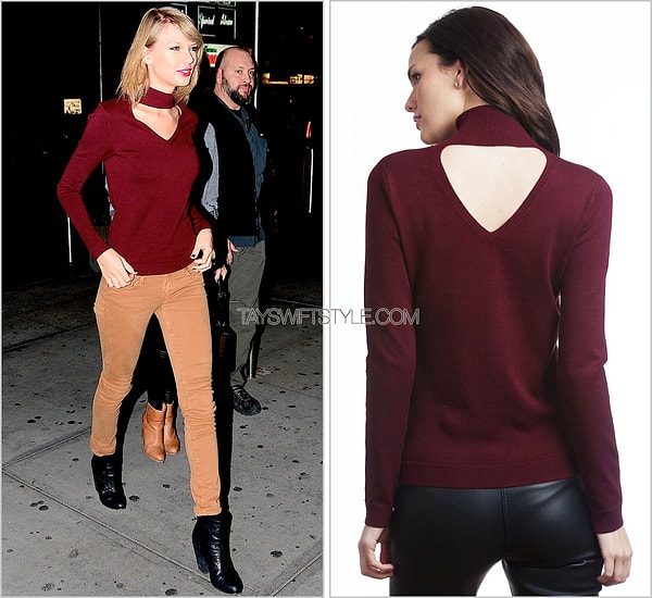 Ок. Допустим, Тейлор решила, что так она будет выглядеть еще круче. Но вот этот свитер, например. Ей самой-то так удобно?!